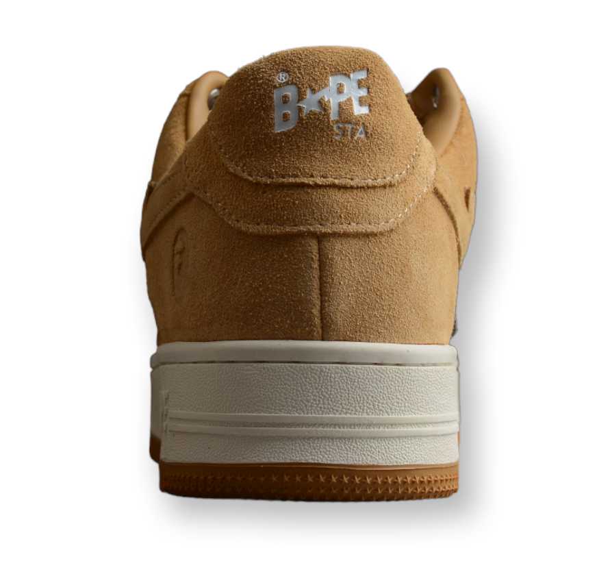 A Bathing Ape Bape Sta Beige Suede