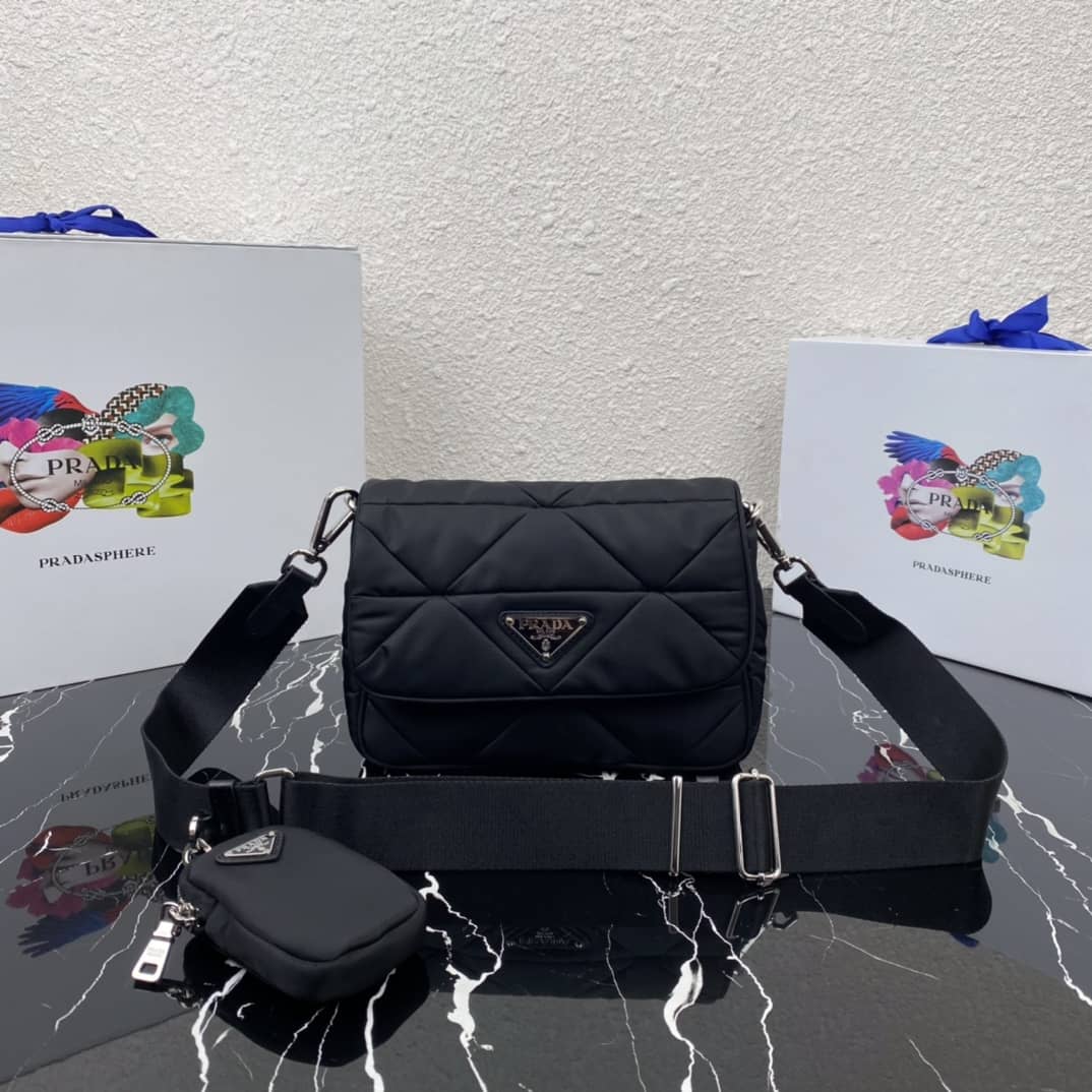 Prada System Nappa Leather Patchwork Replica Bag