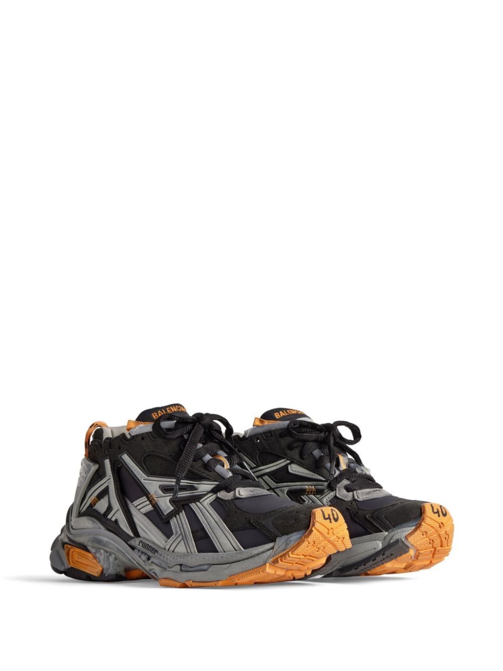 Balenciaga Dupes Runner distressed panelled sneakers - Cola