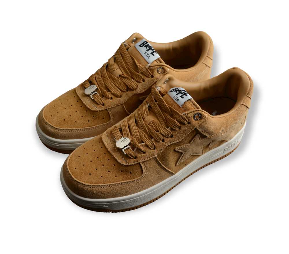 A Bathing Ape Bape Sta Beige Suede