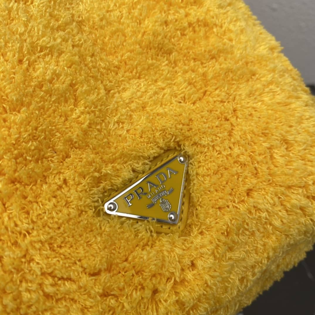 Replica Pradas Shearling Tote Shoulder Bag(ColaReps)