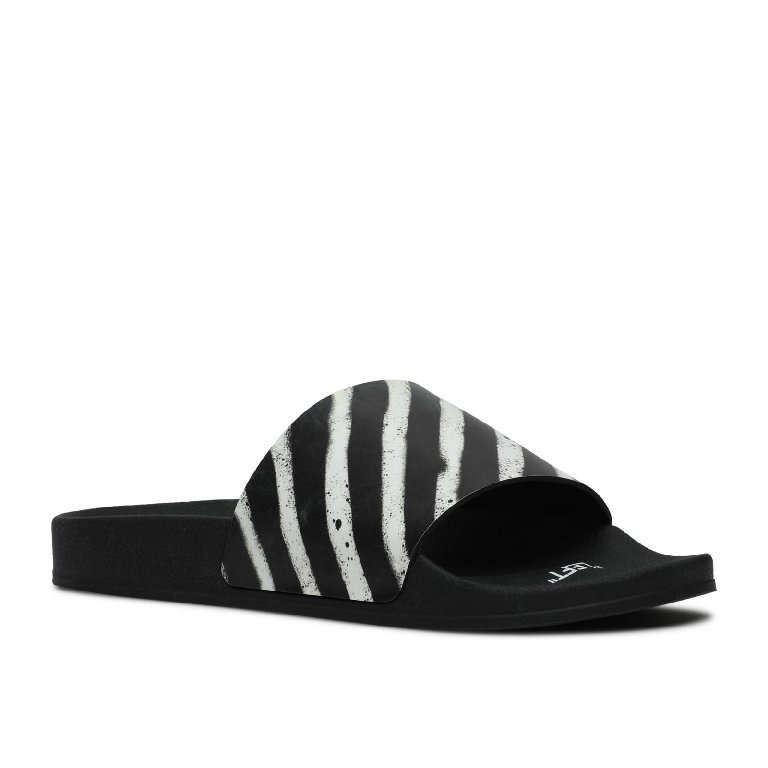 Off-white Sliders Black   White