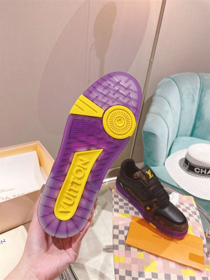 LOUIS VUITTON TRAINER MONOGRAM PURPLE   LVS130