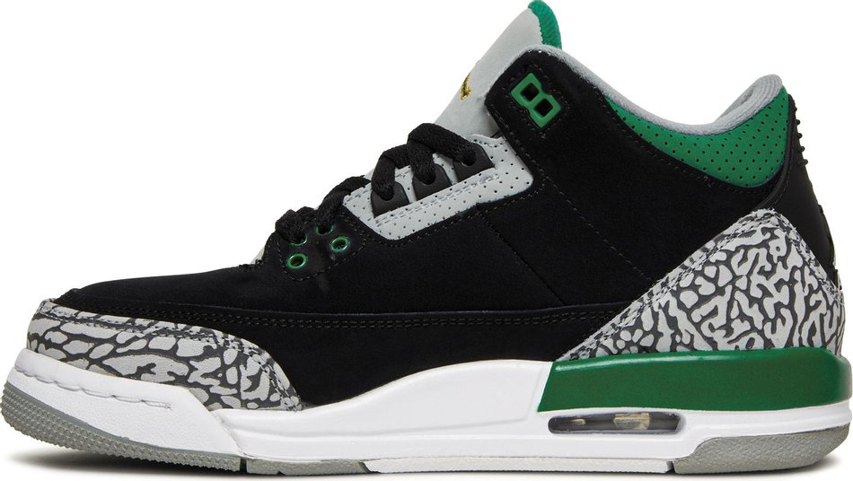 Air Jordan 3 Retro GS  Pine Green  398614-030