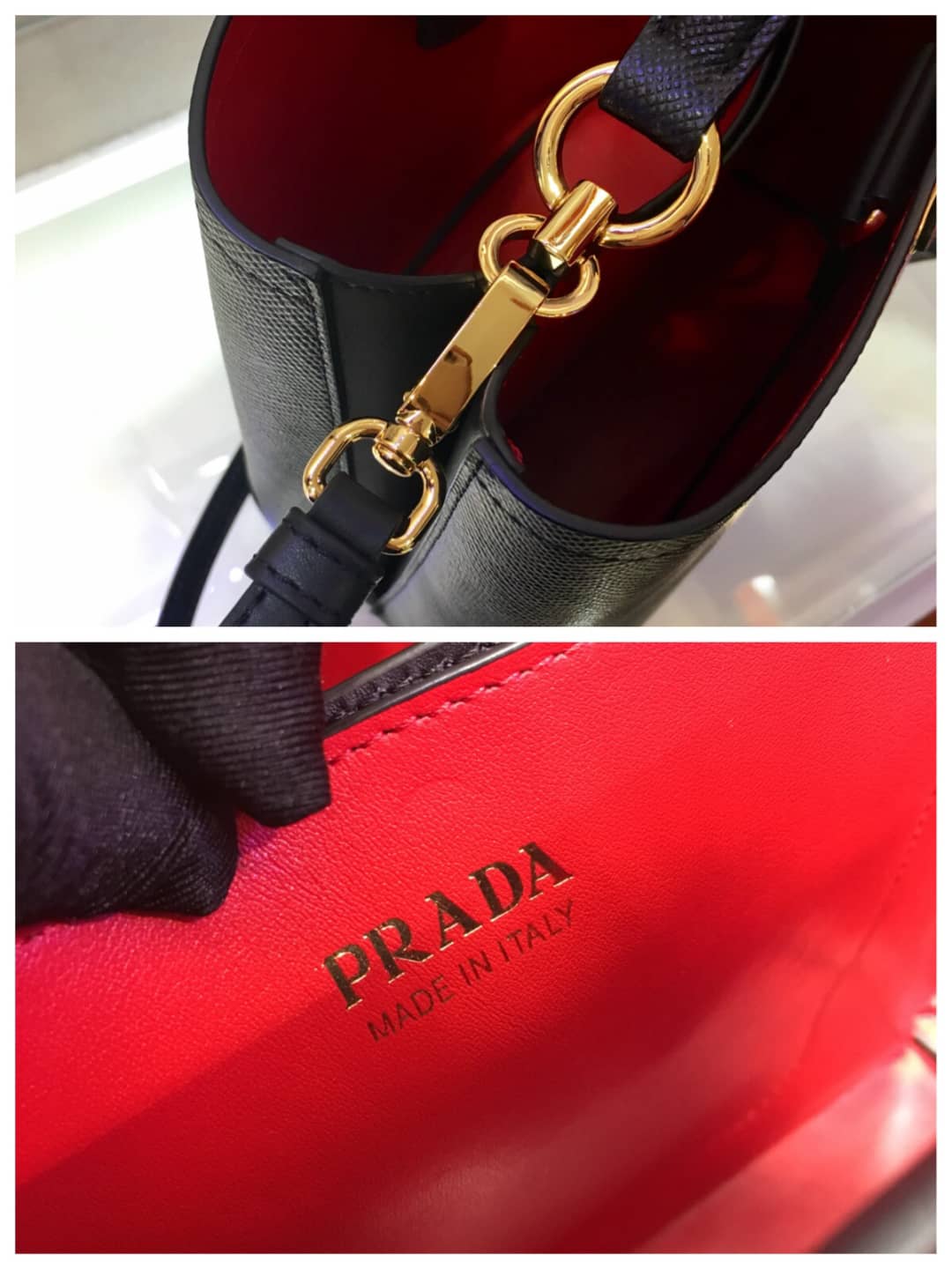 Prada Replica Double Bucket Bag