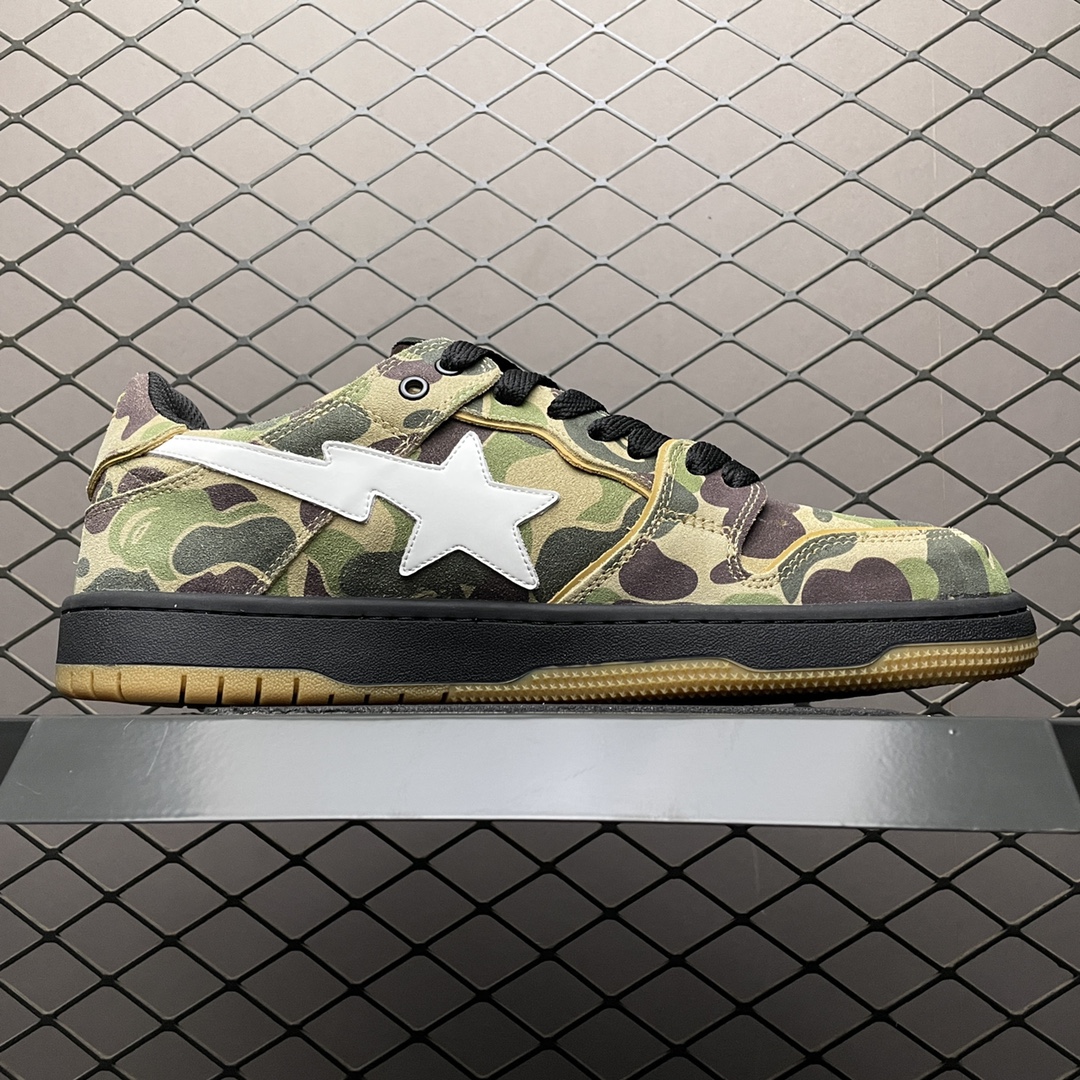 A Bathing Ape Bape SK8 Sta ABC Camo Green