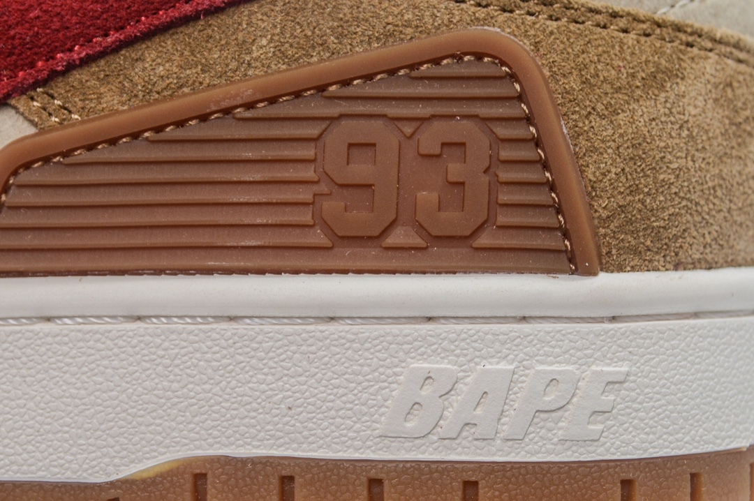 A Bathing Ape Bape SK8 Sta Wheat Red