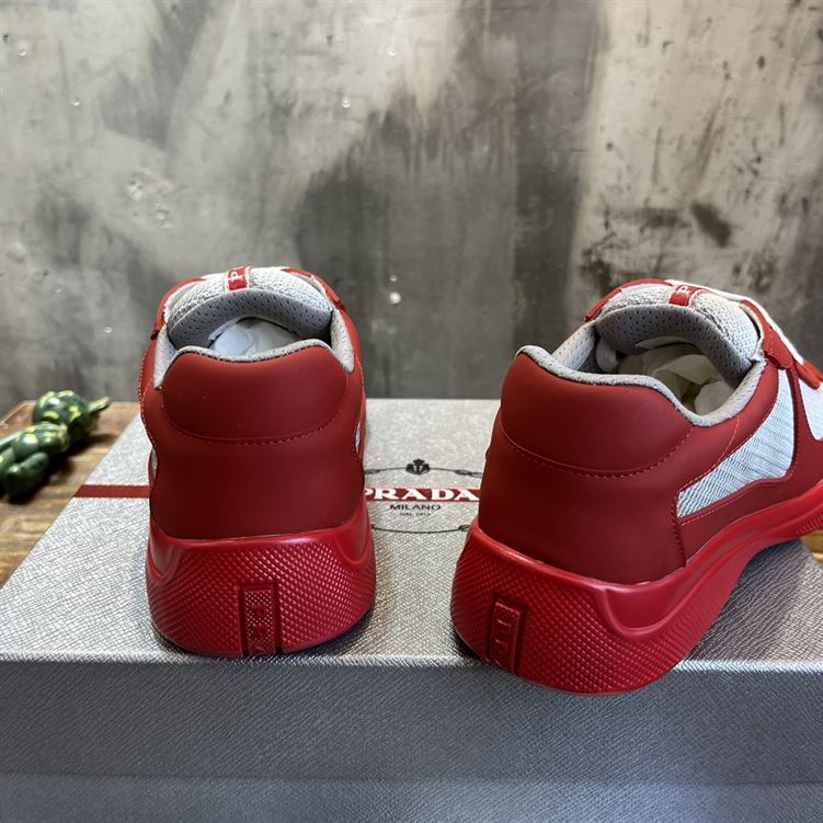 PRADA AMERICA S CUP SOFT RUBBER AND BIKE FABRIC SNEAKERS   PRS046