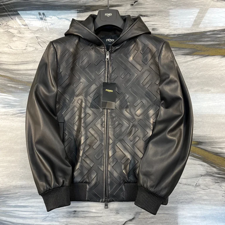 2022ss Fendi Real leather Jacket