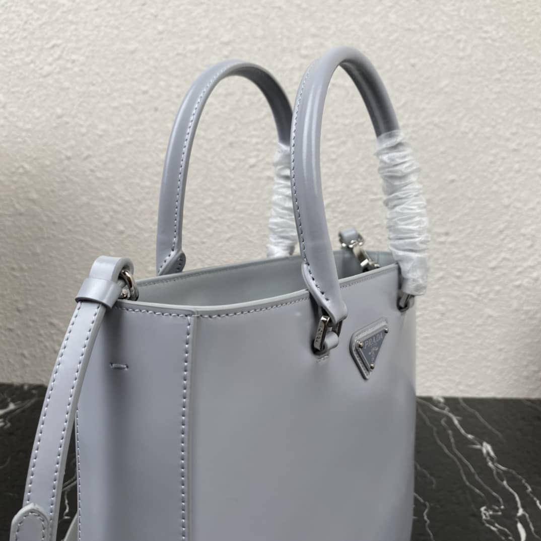 Prada Raffia Tote Dupe Womens Brushed Leather Replica Tote
