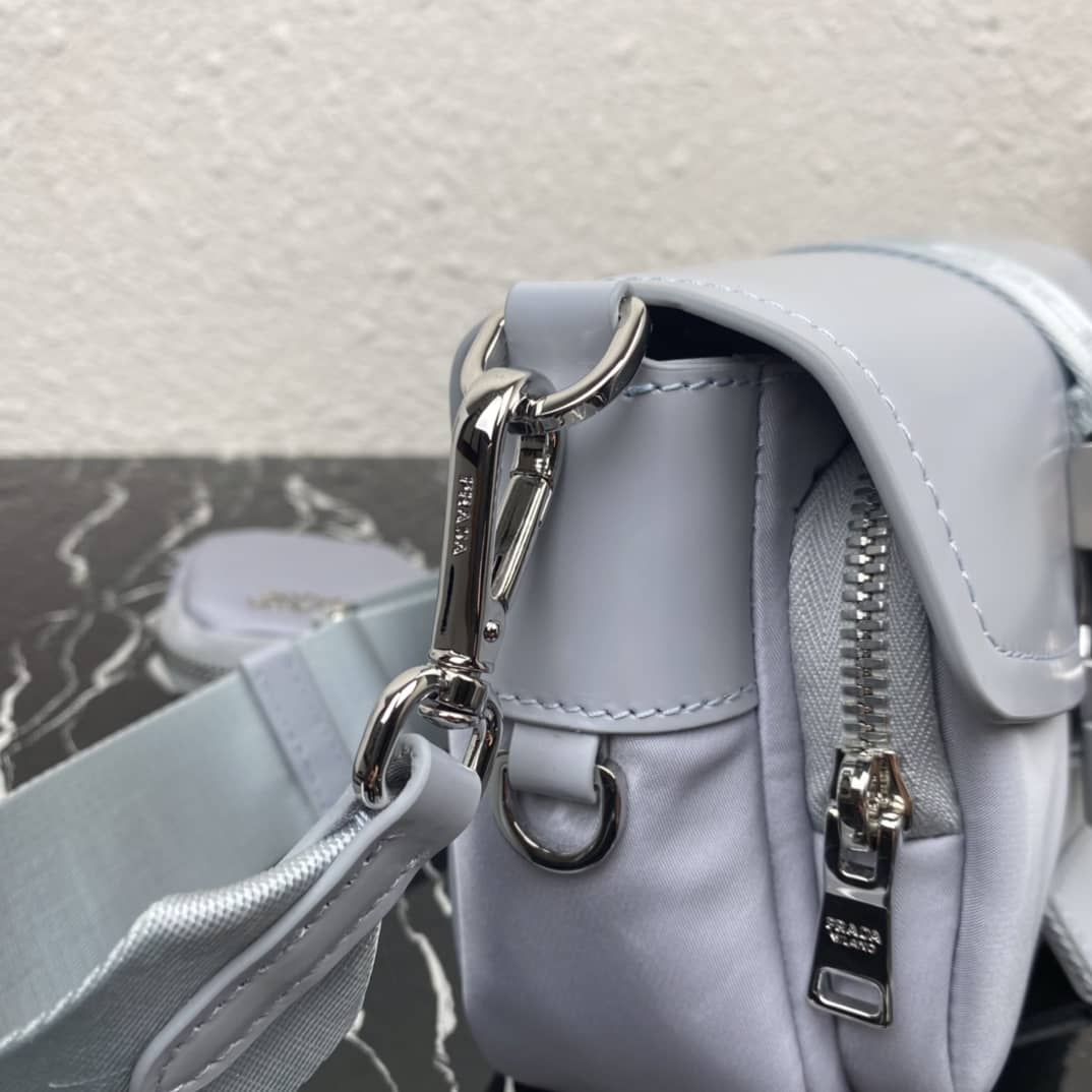 Prada Pocket Nylon And Brushed Leather Replica Bag