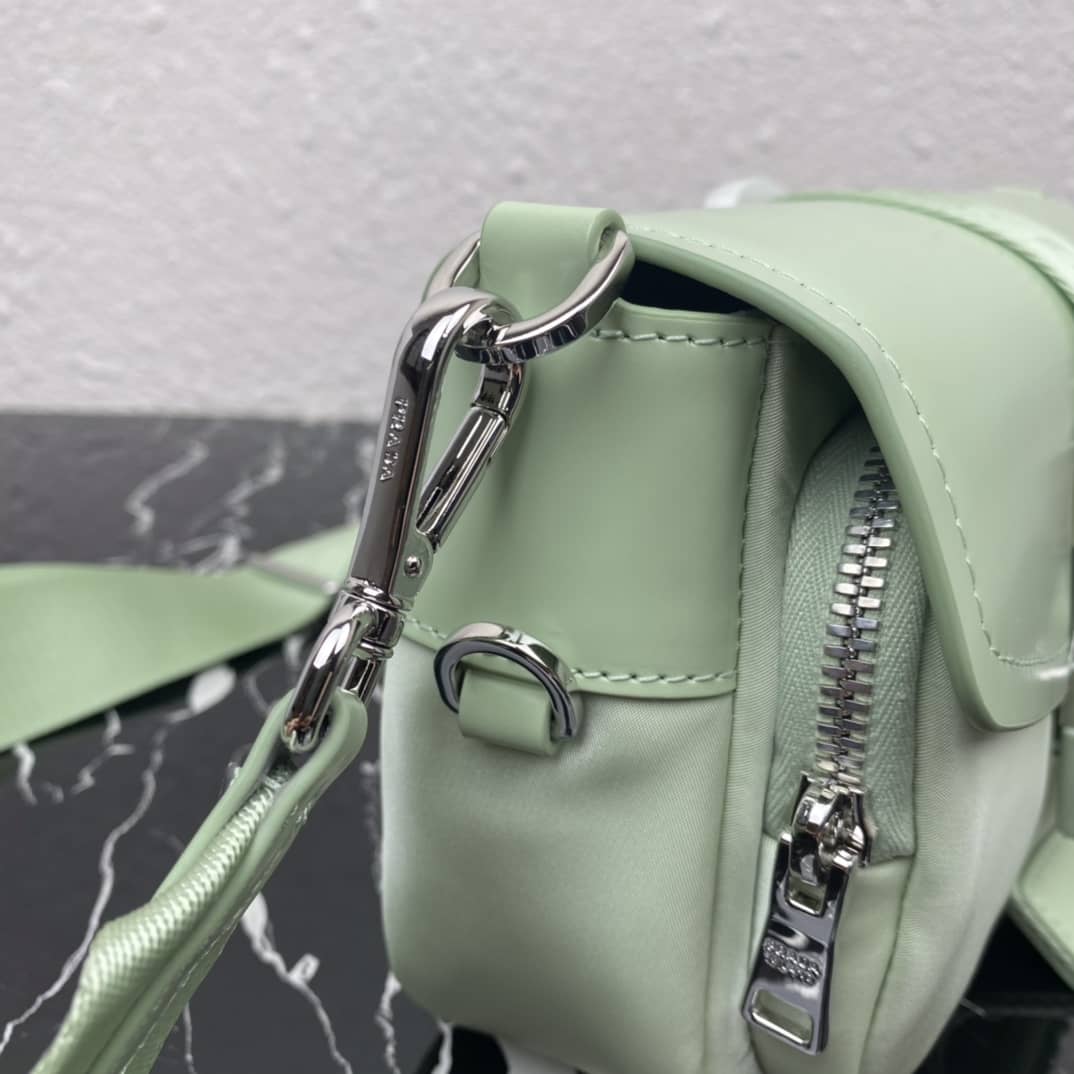 Prada Pocket Nylon And Brushed Leather Replica Bag