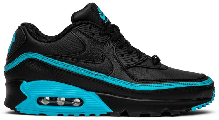 Undefeated x Air Max 90  Black Blue Fury  CJ7197-002