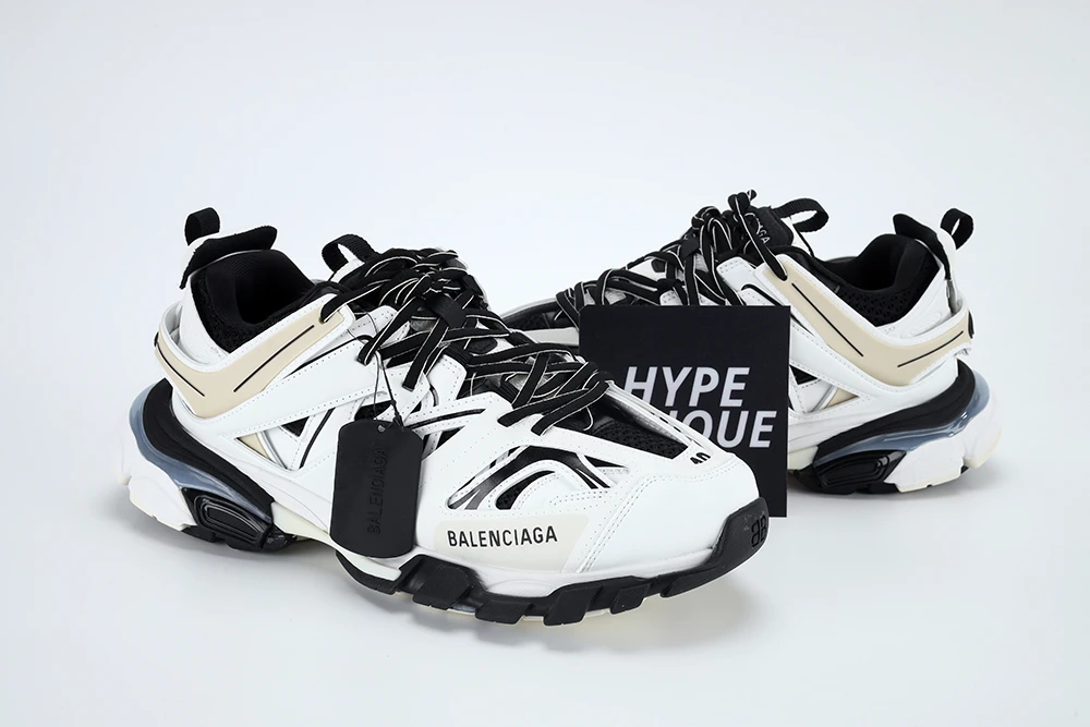 BALENCIAGA TRACK LED SNEAKER WHITE BLACK