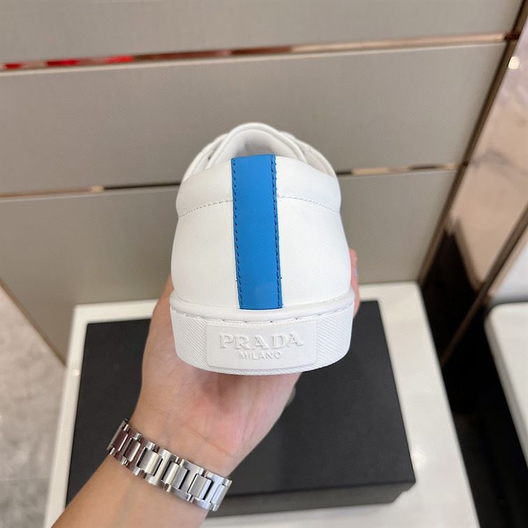 PRADA BRUSHED LEATHER SNEAKERS   PRS012