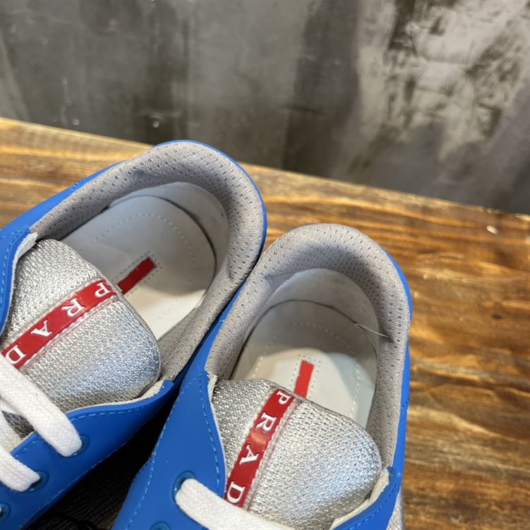 PRADA AMERICA S CUP SOFT RUBBER AND BIKE FABRIC SNEAKERS   PRS043