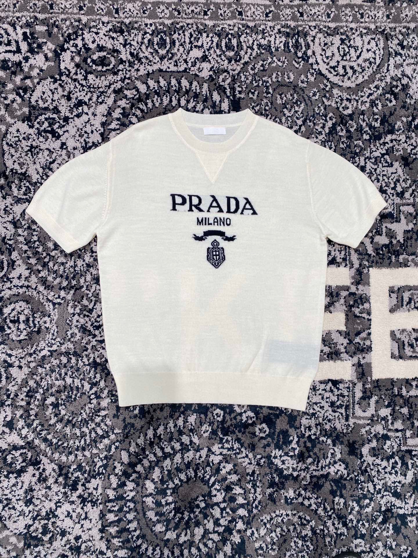 Prada Short Sleeve Sweater