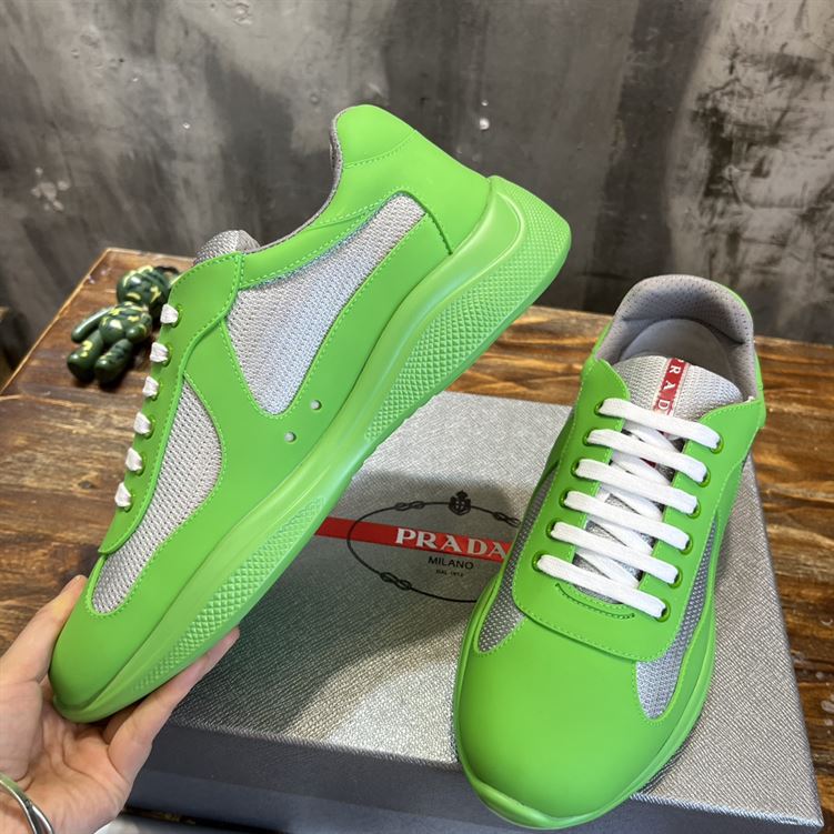 PRADA AMERICA S CUP SOFT RUBBER AND BIKE FABRIC SNEAKERS   PRS047