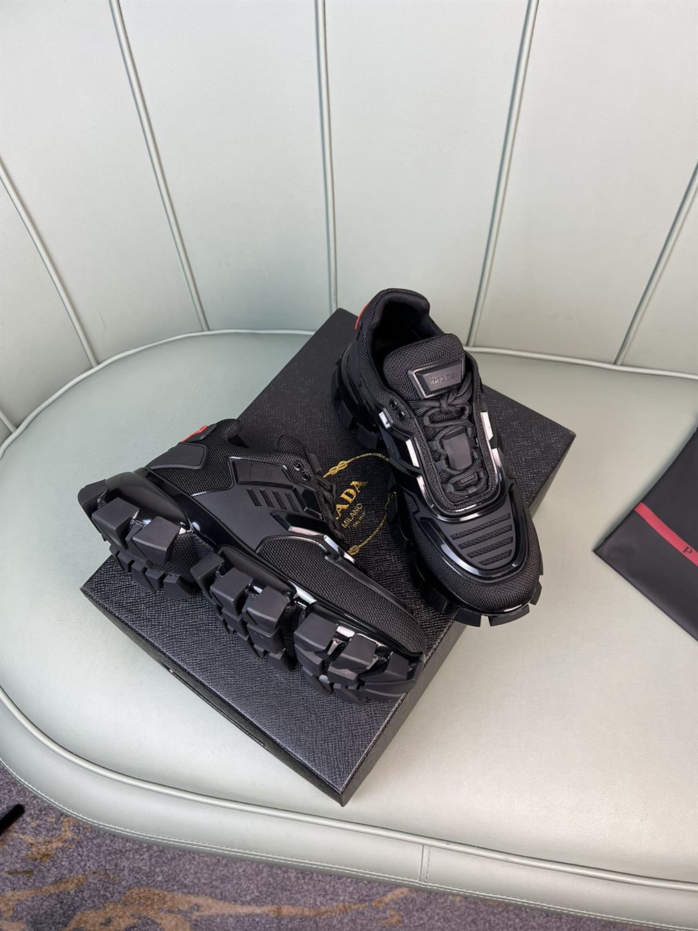 PRADA CLOUDBUST THUNDER TECHNICAL FABRIC SNEAKERS   PRS004