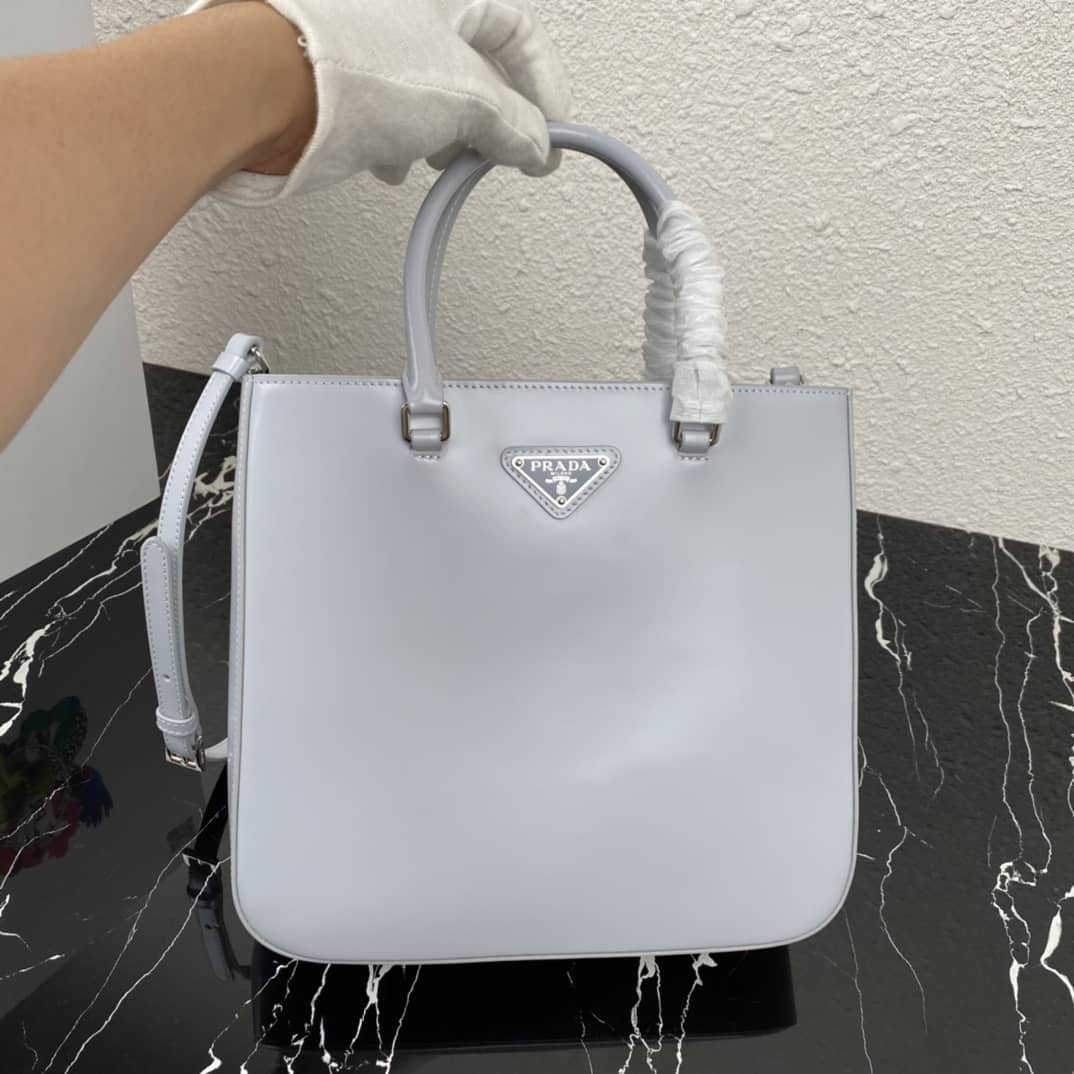 Prada Raffia Tote Dupe Womens Brushed Leather Replica Tote