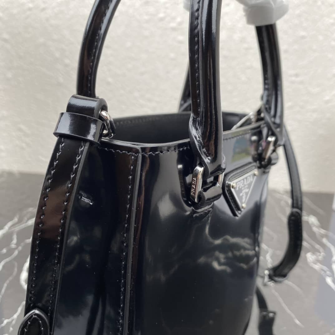 Prada Raffia Tote Dupe Small Brushed Leather Replica Tote