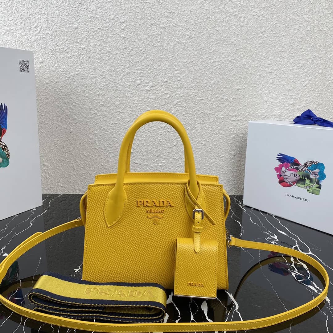 Prada Saffiano Leather Monochrome Replica Bag