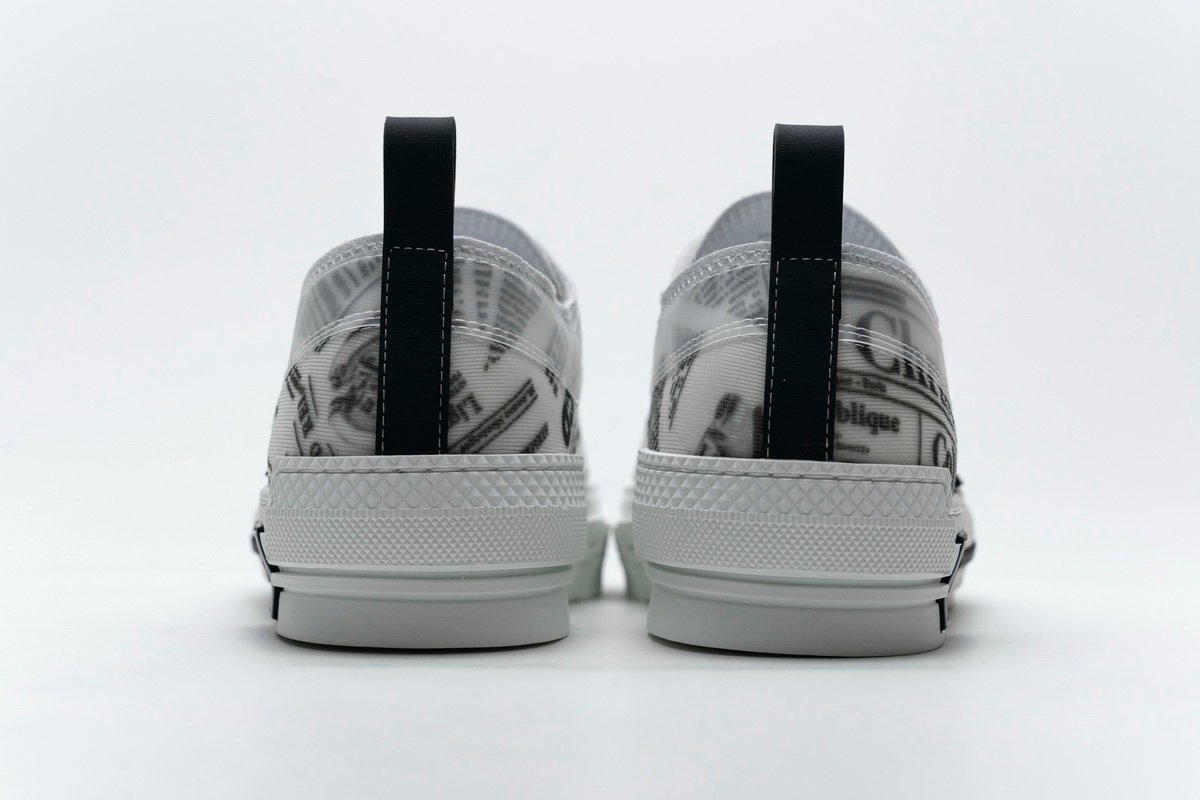 Converse Dupes Dior B23 Oblique Transparency Low H565 White Black