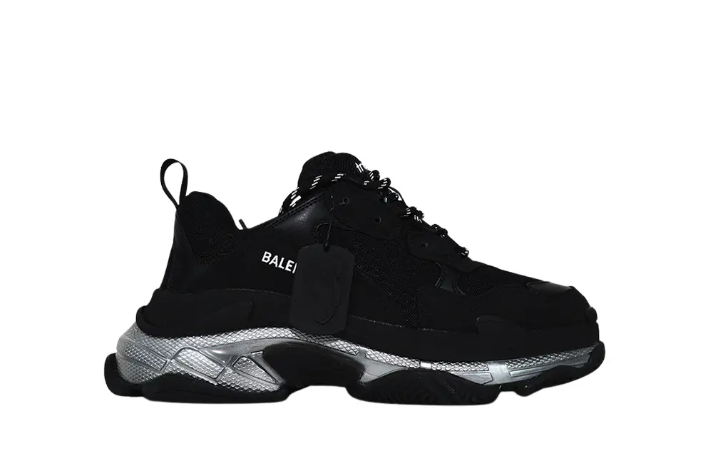 BALENCIAGA TRIPLE S SNEKAER  Black Silver