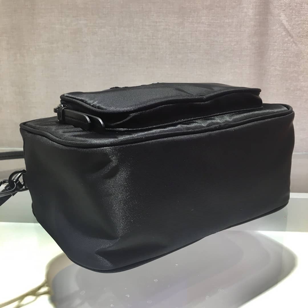 Prada Replica Nylon Saffiano Leather Camera Bag