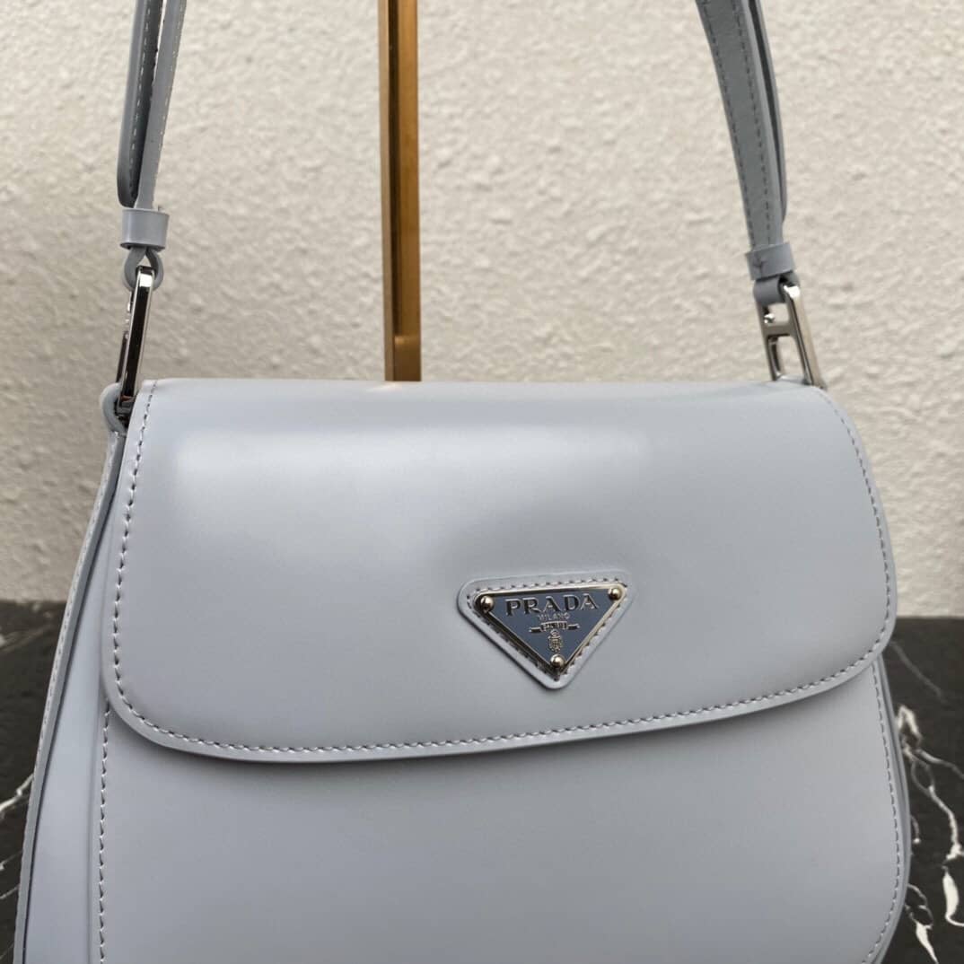 Prada Cleo Bag Dupe Brushed Leather Flap Shoulder Bag