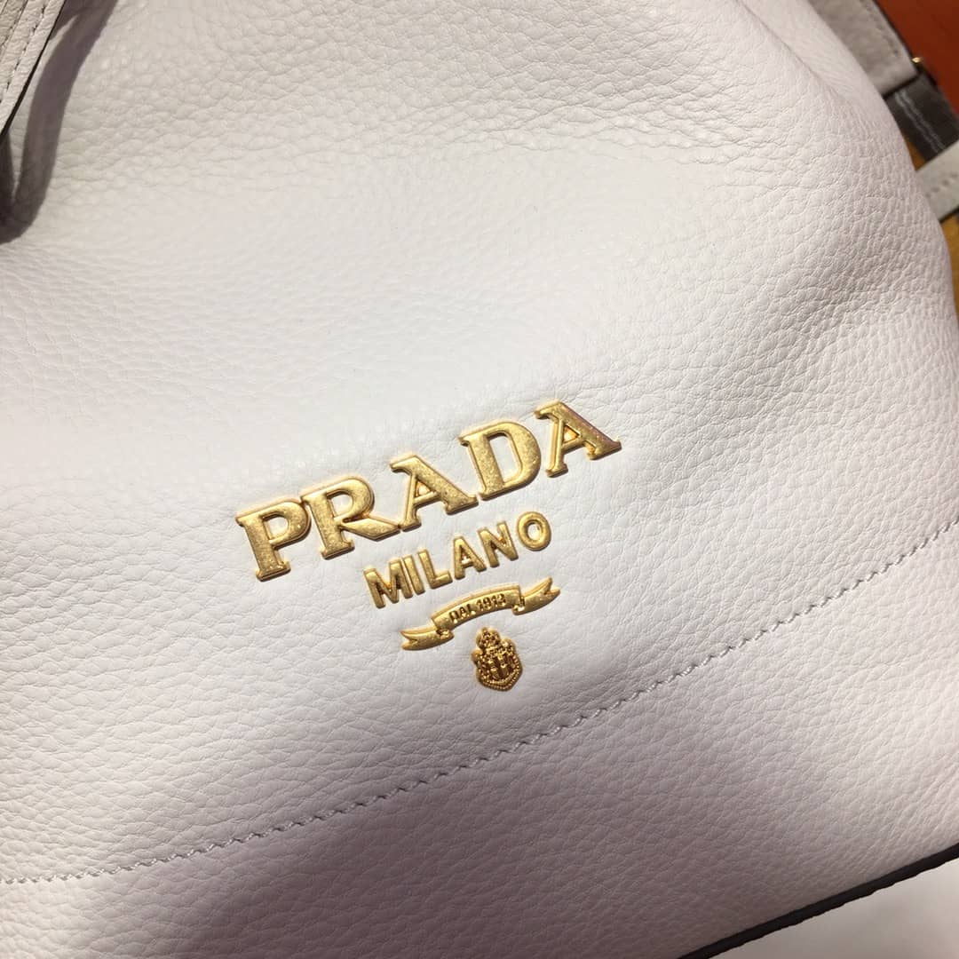 Prada Leather Replica Bucket Bag
