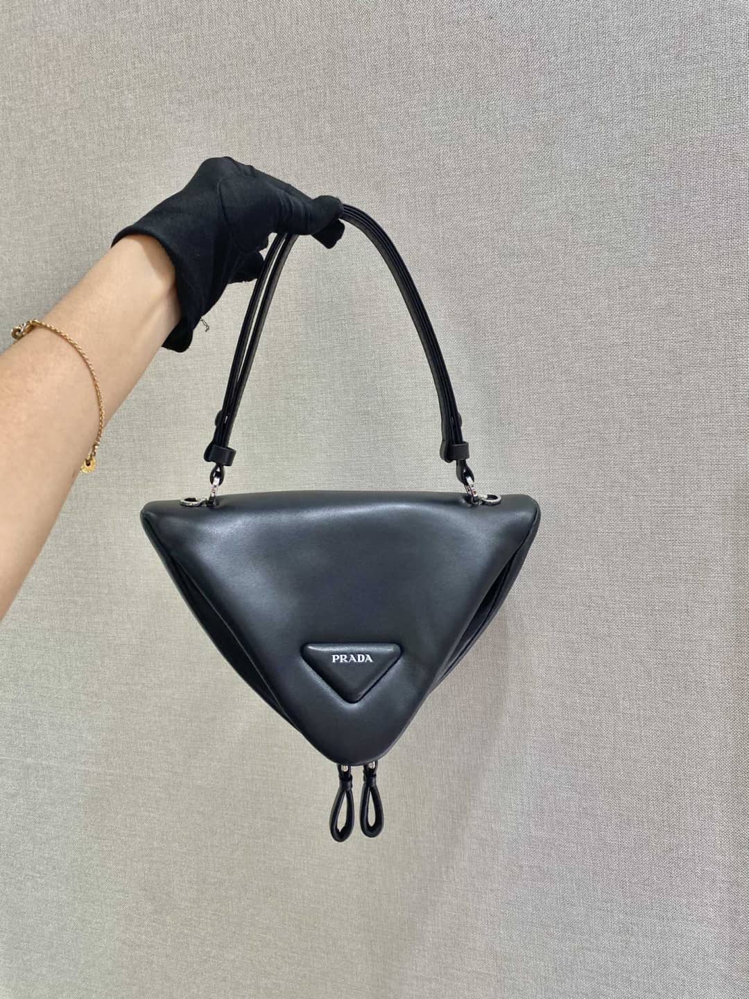 Prada Leather Triangle Replica Shoulder Bag
