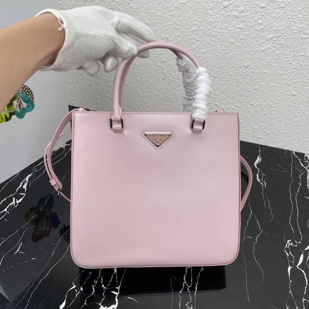Prada Raffia Tote Dupe Womens Brushed Leather Replica Tote