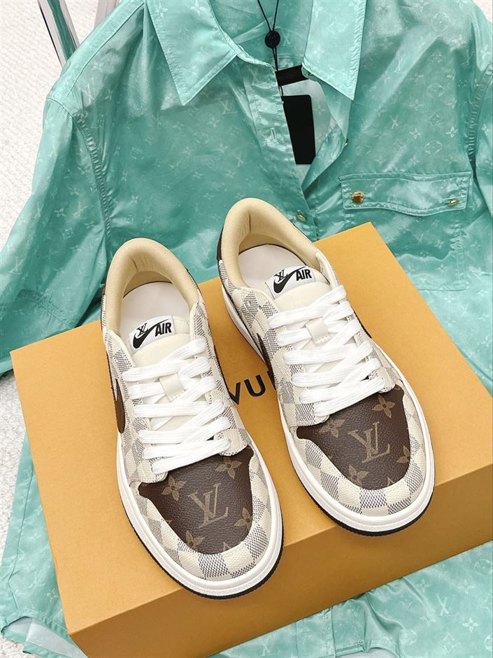 LV Shoes Replica X AIR JORDAN 1   LVS107