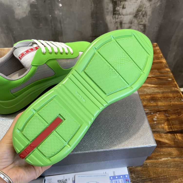 PRADA AMERICA S CUP SOFT RUBBER AND BIKE FABRIC SNEAKERS   PRS047