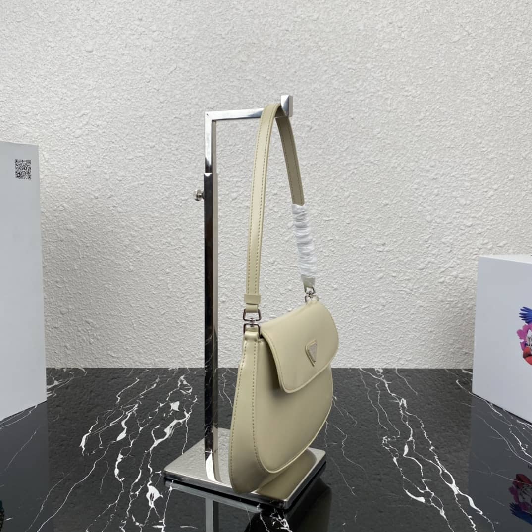 Prada Cleo Bag Dupe Brushed Leather Flap Replica Shoulder Bag