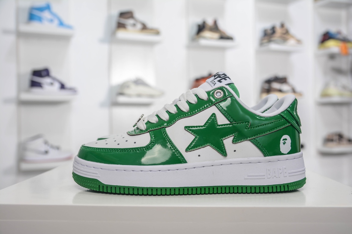 A Bathing Ape Bape Sta Low Green