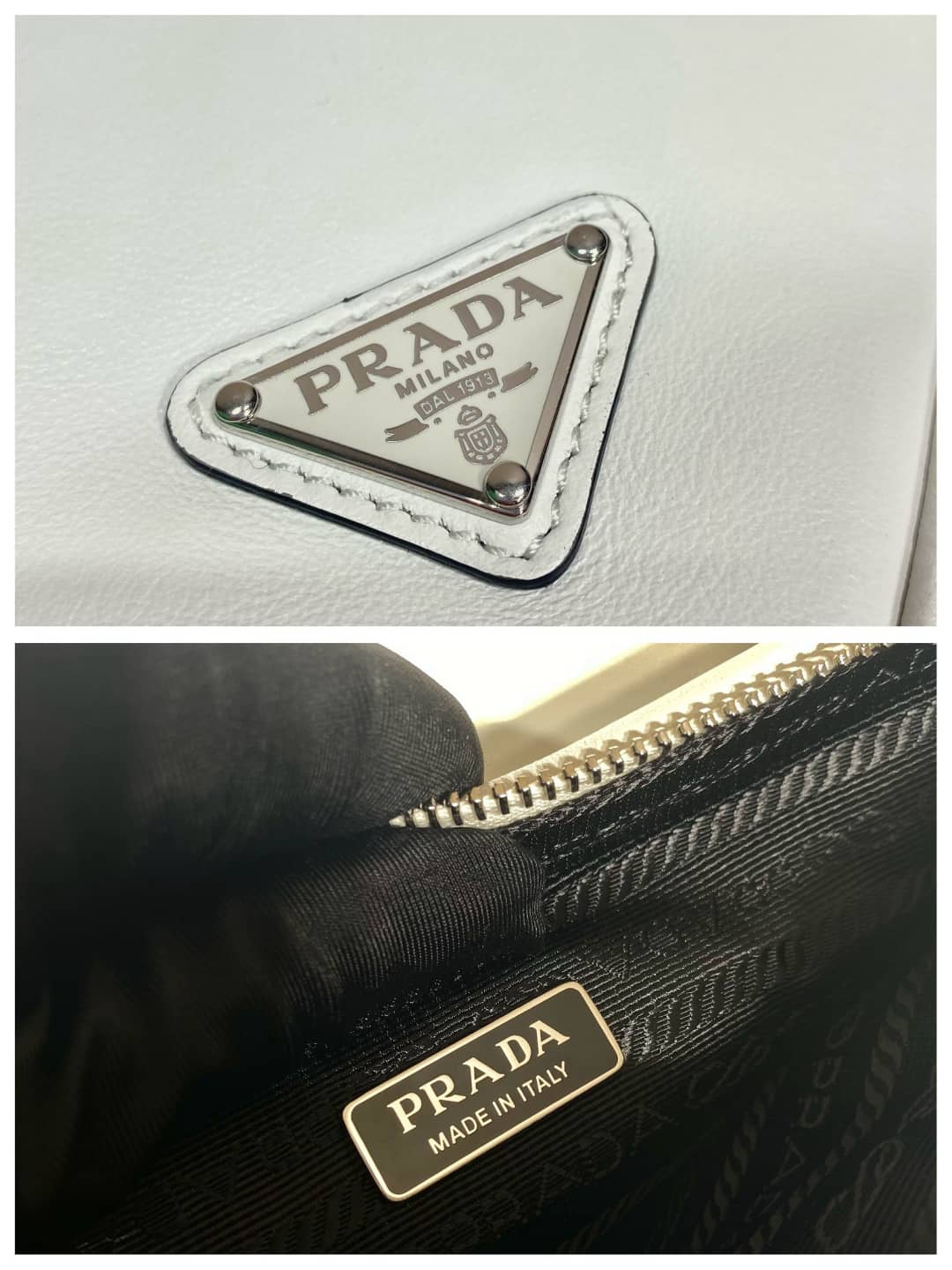 Prada Lady Leather Triangle Leather Replica Pouch
