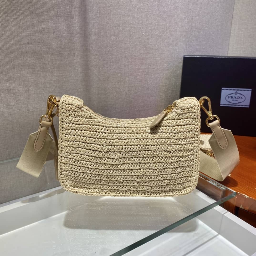 Prada Re-edition 2005 Raffia Replica Bag