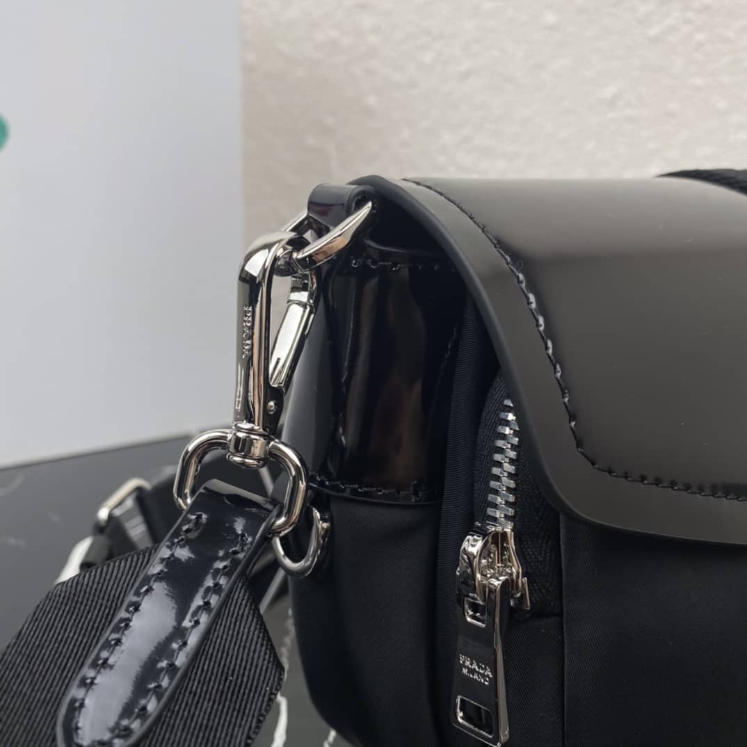 Prada Pocket Nylon And Brushed Leather Replica Bag
