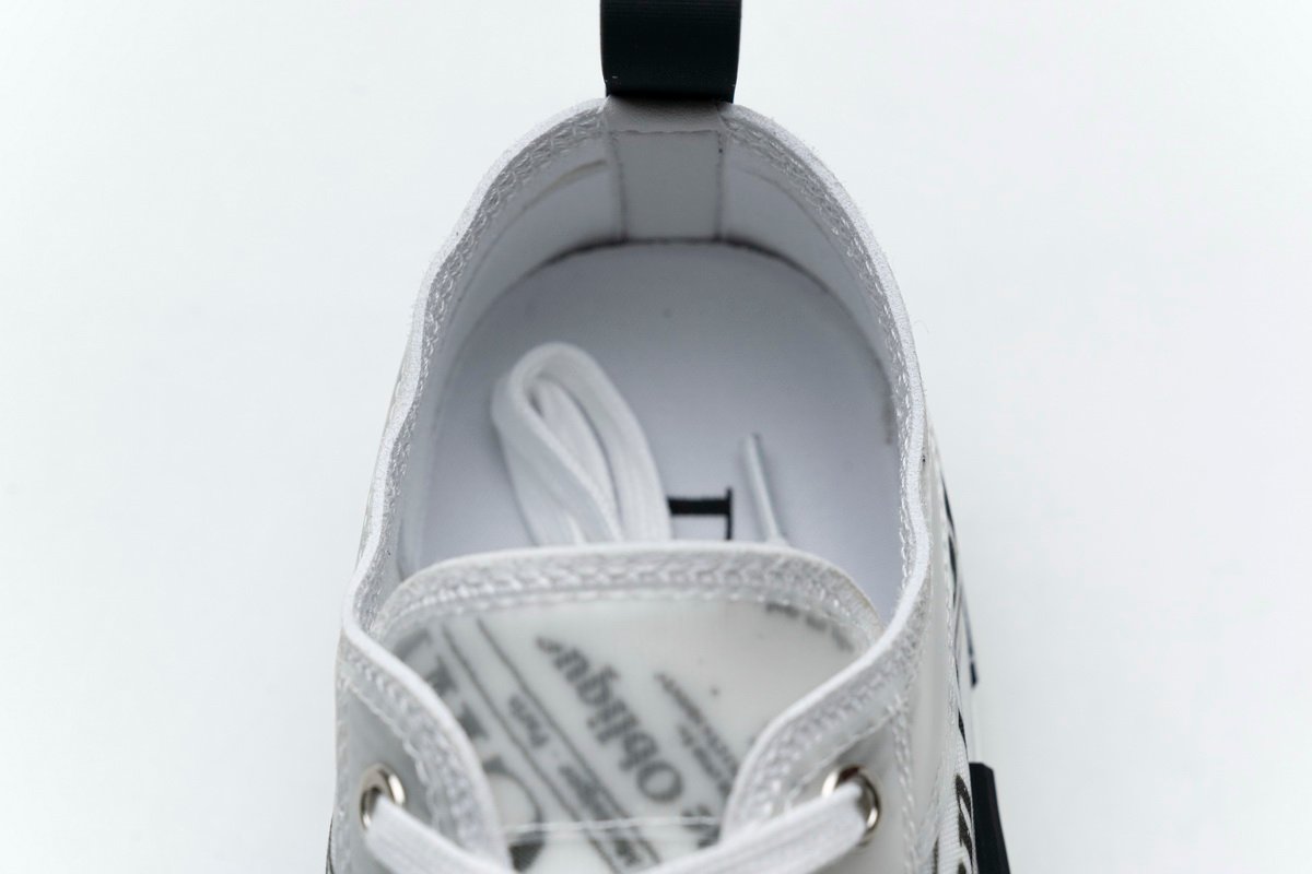 Converse Dupes Dior B23 Oblique Transparency Low H565 White Black