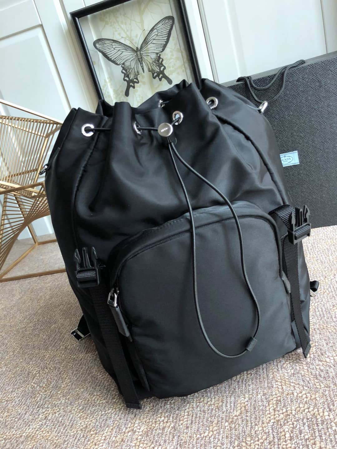 Prada Backpack Dupe Nylon Leather Replica