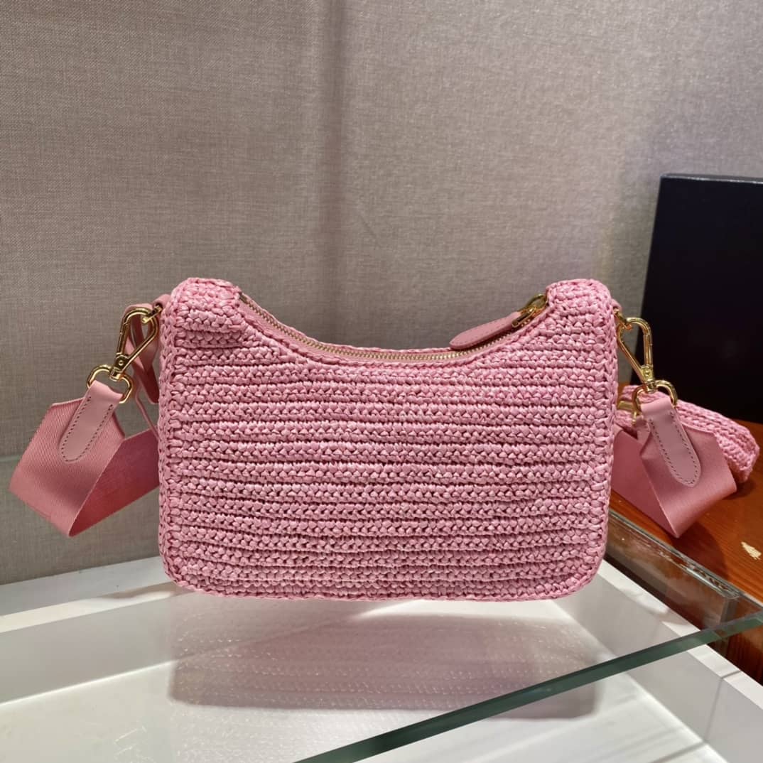 Prada Re-edition 2005 Raffia Replica Bag