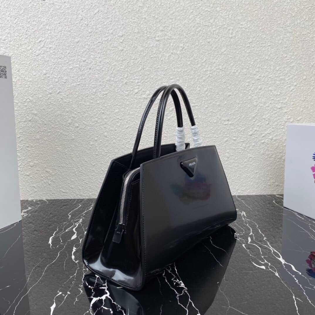 Prada Raffia Tote Dupe Small Brushed Leather Replica Tote