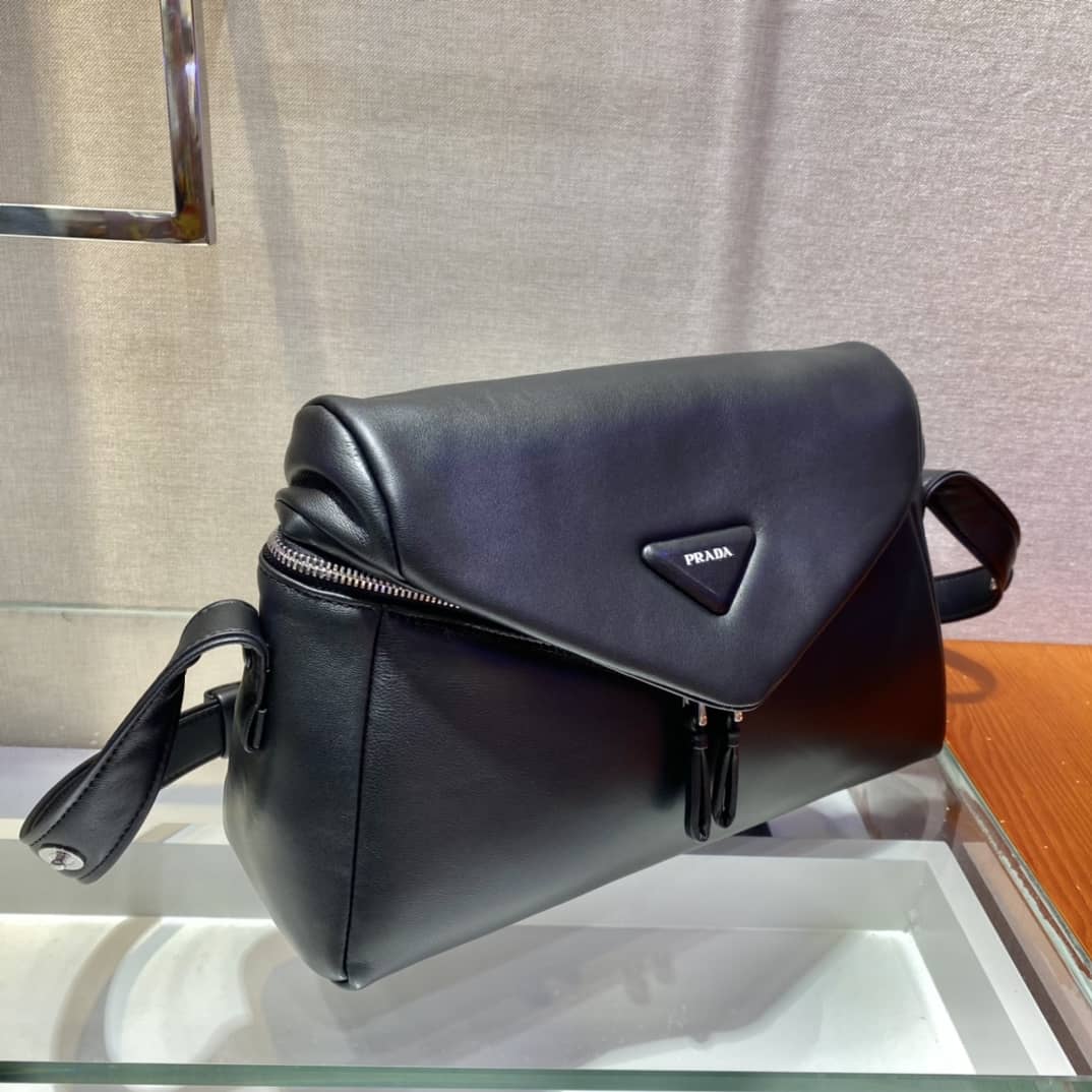 Prada Padded Nappa Leather Signaux Replica Bag