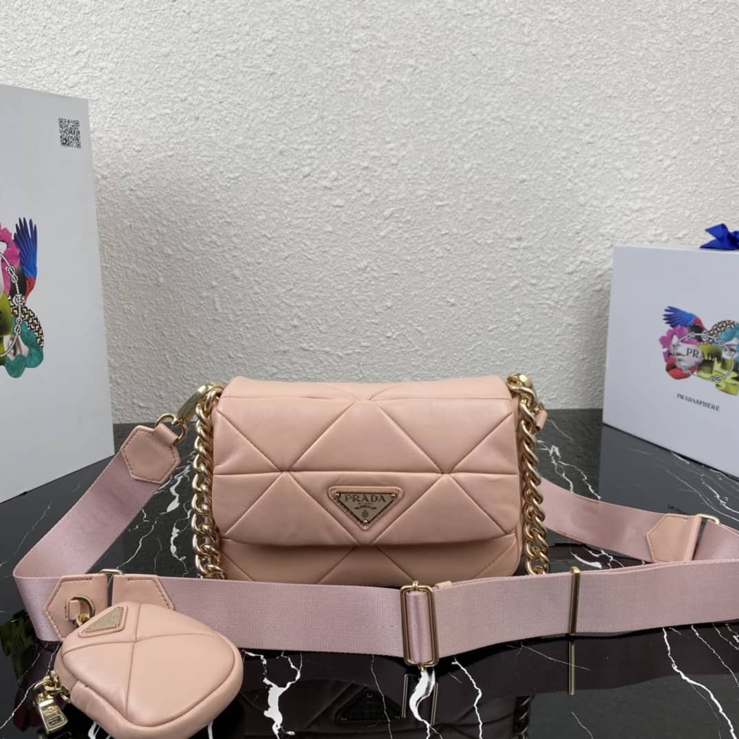 Prada System Nappa Leather Patchwork Replica Bag