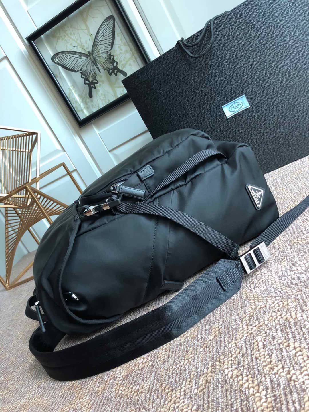 Prada Backpack Dupe Nylon Leather Replica