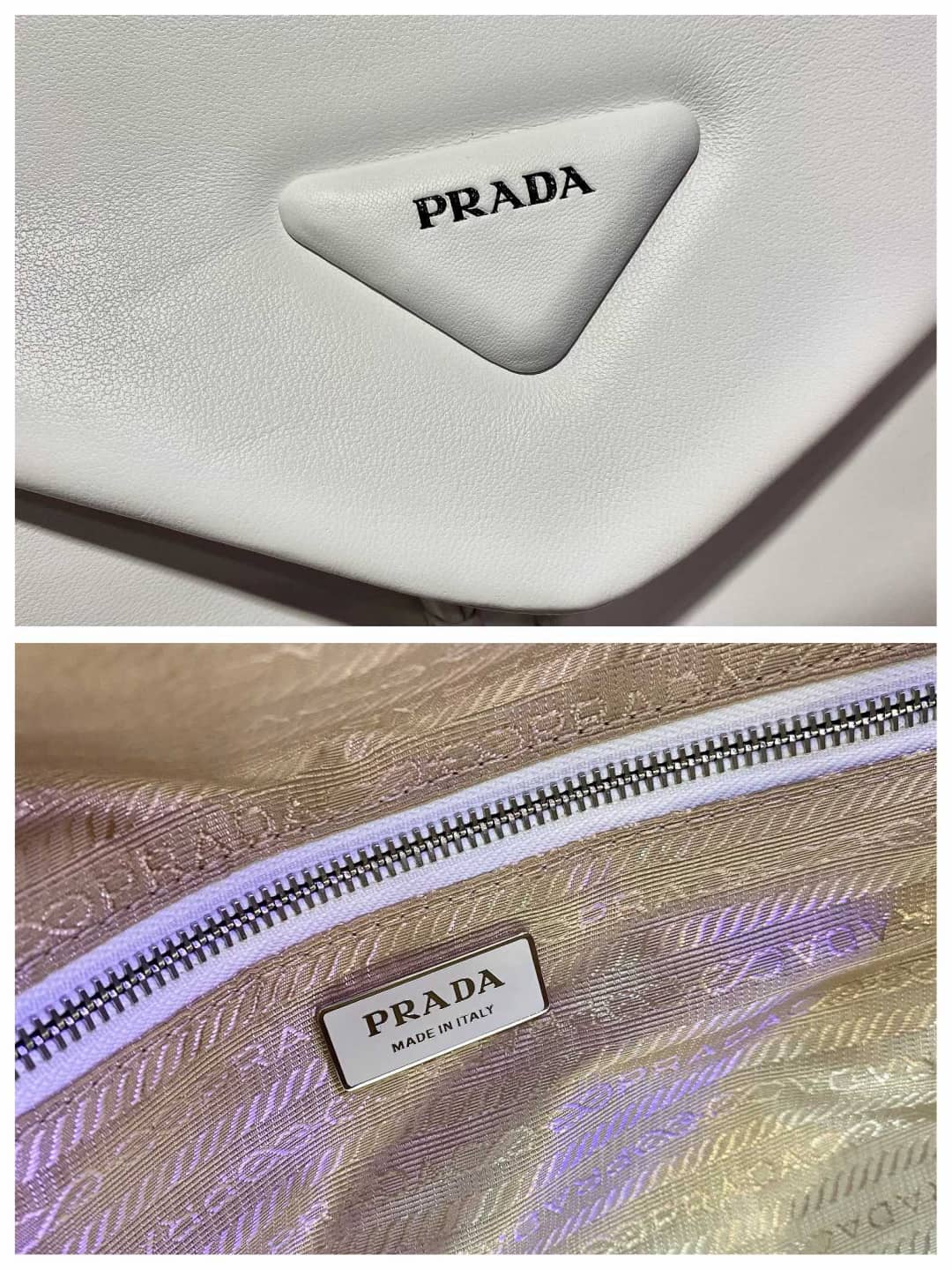 Prada Padded Nappa Leather Signaux Replica Bag