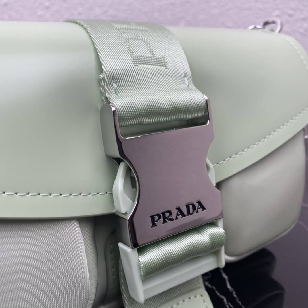 Prada Pocket Nylon And Brushed Leather Replica Bag