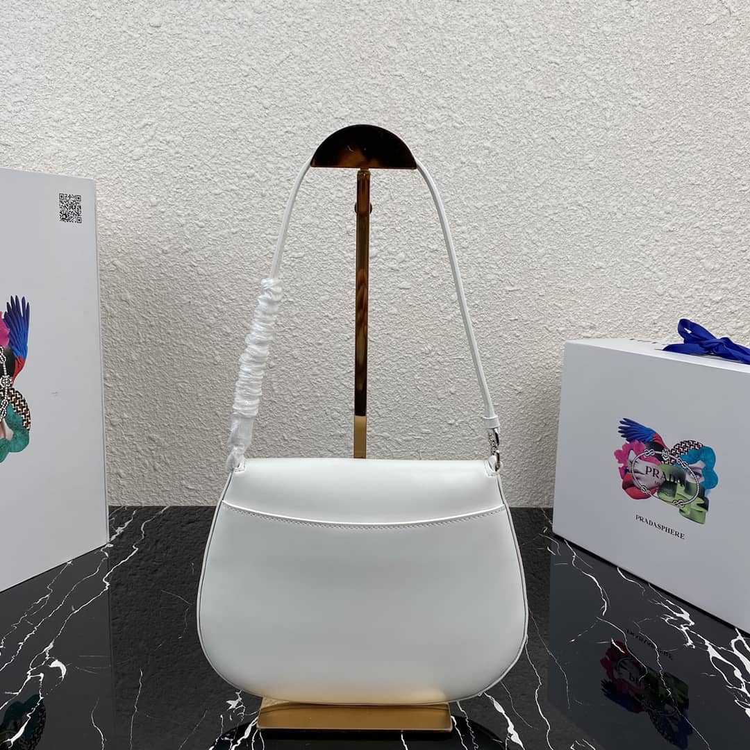 Prada Cleo Bag Dupe Brushed Leather Flap Replica Shoulder Bag